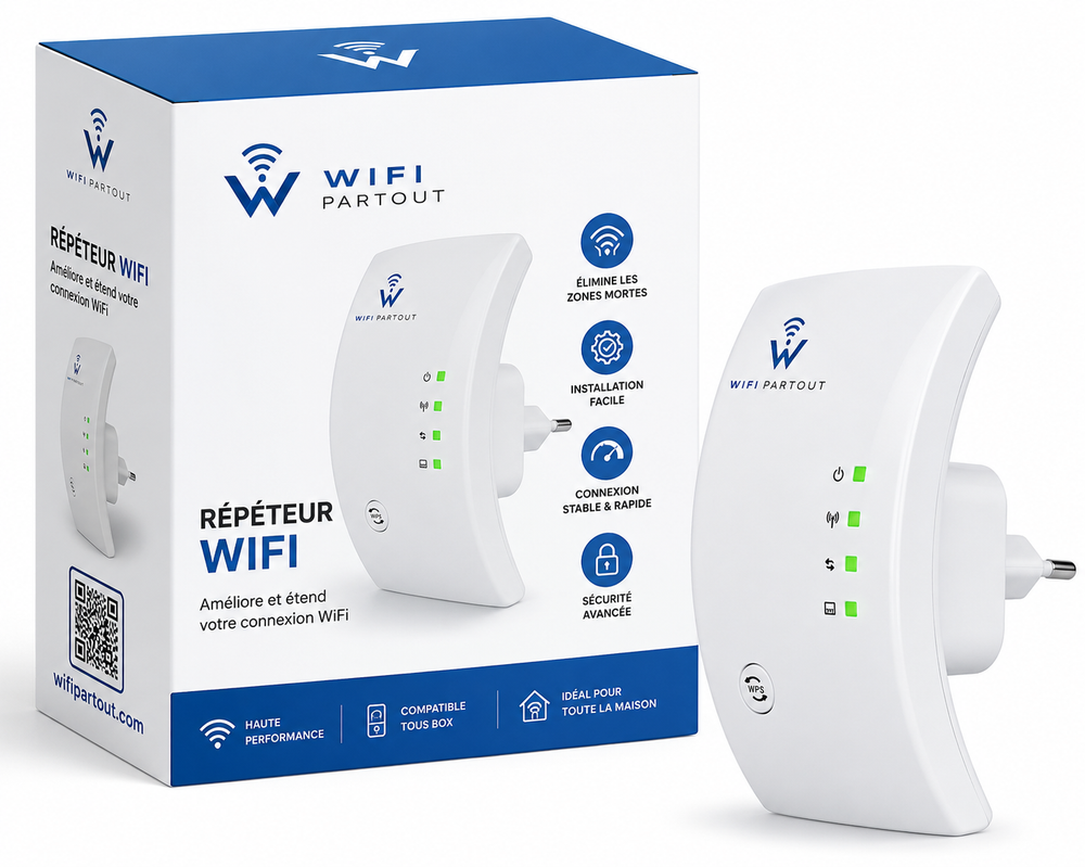 Amplificateur et Répéteur Wifi Haute Distance Sans Fil WiReach® Pro
