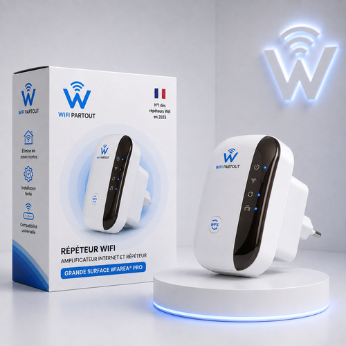Amplificateur Internet et Répéteur Wi-Fi Grande Surface WiArea® Pro